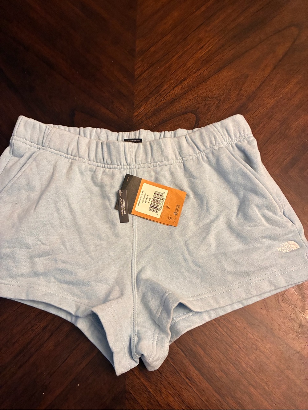 The North Face women’s Logo Shorts Beta Blue XL New